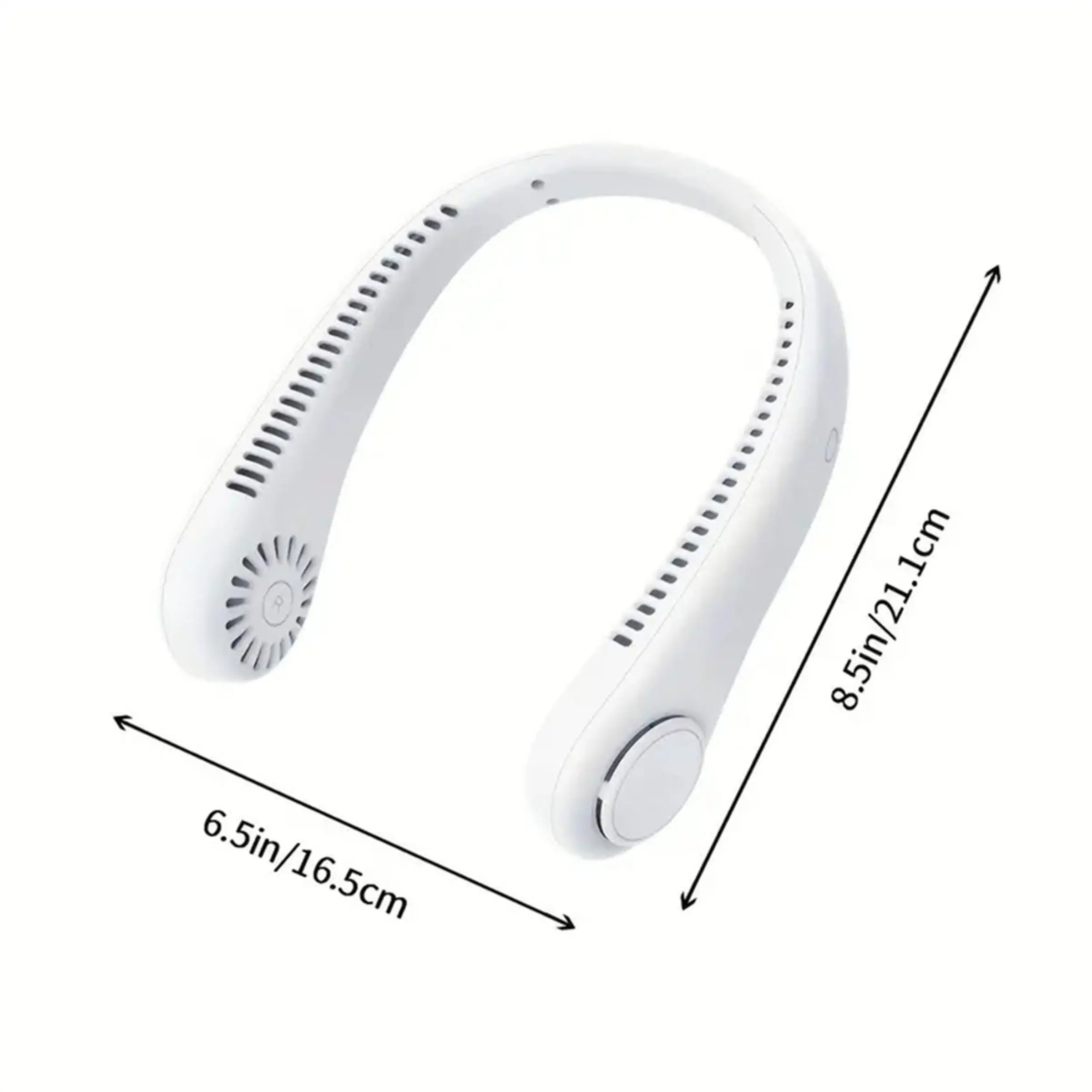 Portable Neck Fan, Hands Free Bladeless Fan, 3 Speeds, Battery Operated Wearable Personal Fan, USB Rechargeable Fan for Outdoor Indoor, Portable Cordless Fan, Birthday Gifts for Men Women Mom Dad