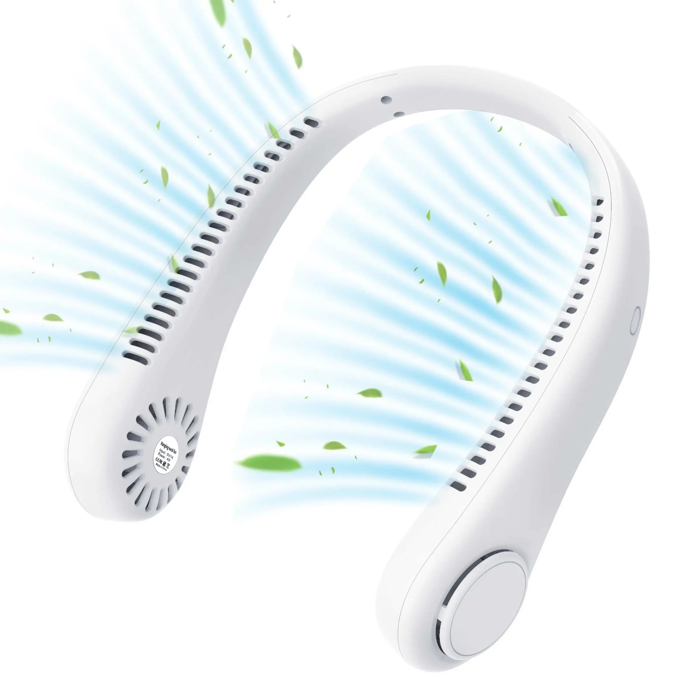 Portable Neck Fan, Hands Free Bladeless Fan, 3 Speeds, Battery Operated Wearable Personal Fan, USB Rechargeable Fan for Outdoor Indoor, Portable Cordless Fan, Birthday Gifts for Men Women Mom Dad